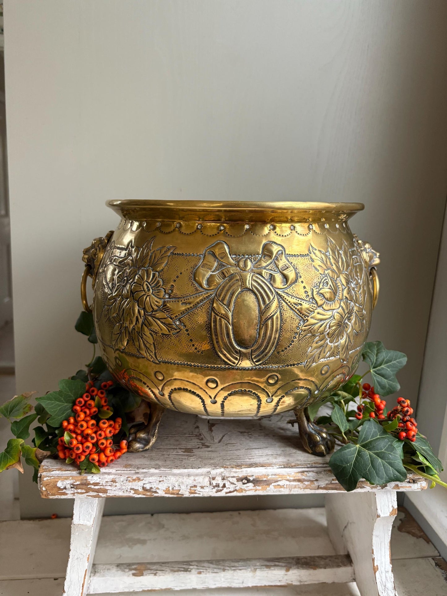 Victorian Brass Jardiniere