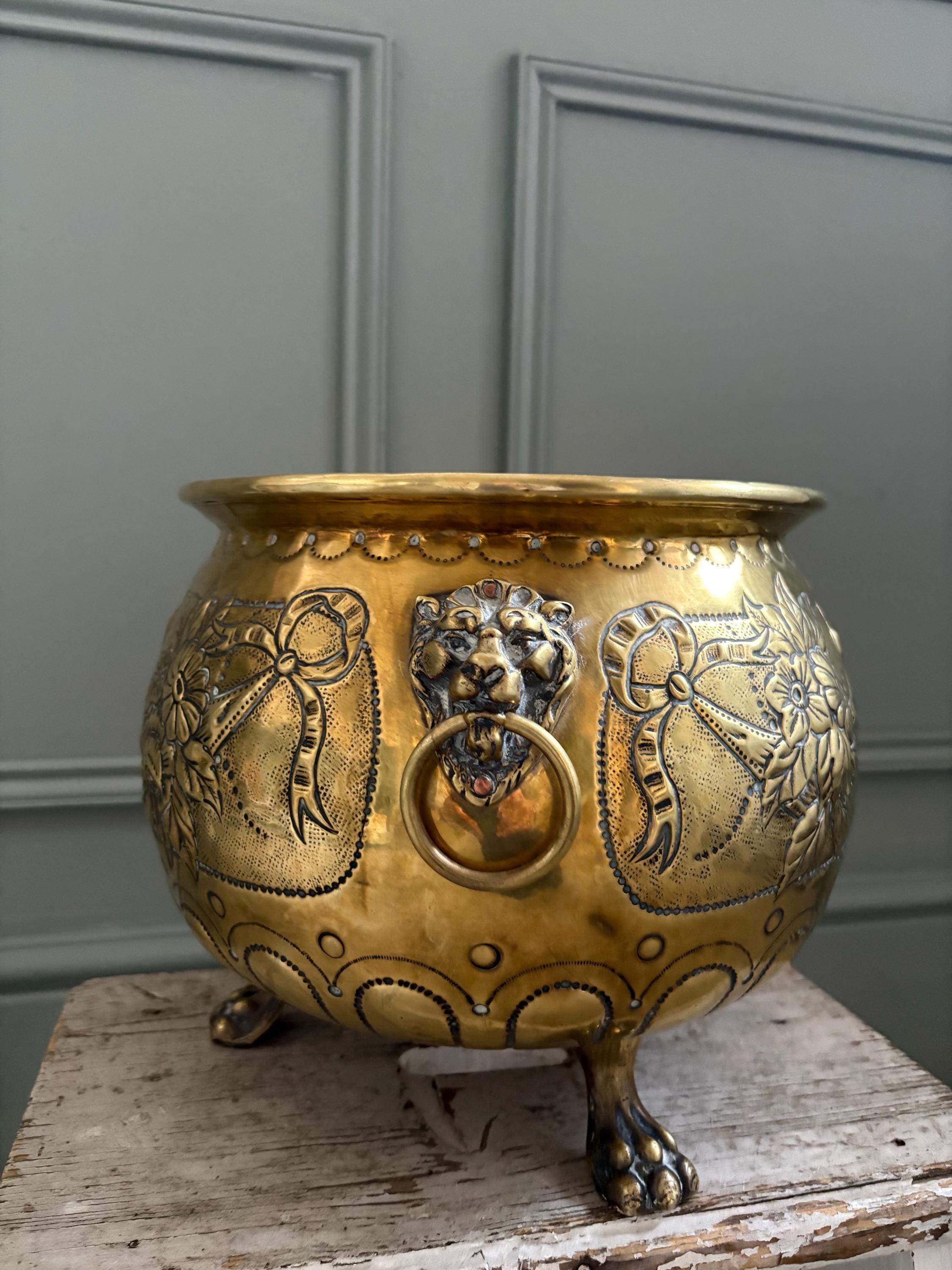 Victorian Brass Jardiniere