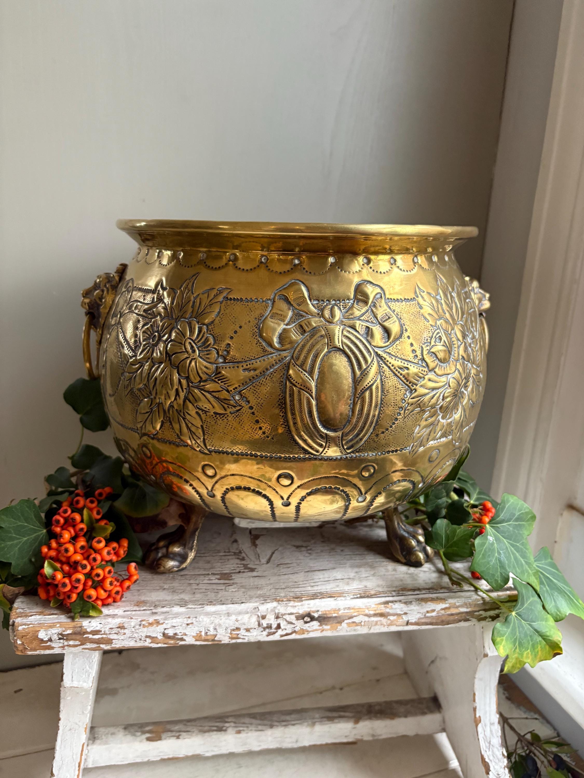 Victorian Brass Jardiniere