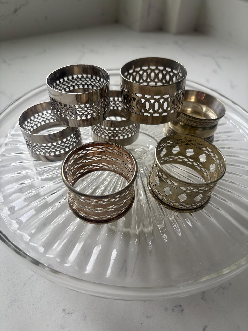 Seven Napkin/Serviette Rings