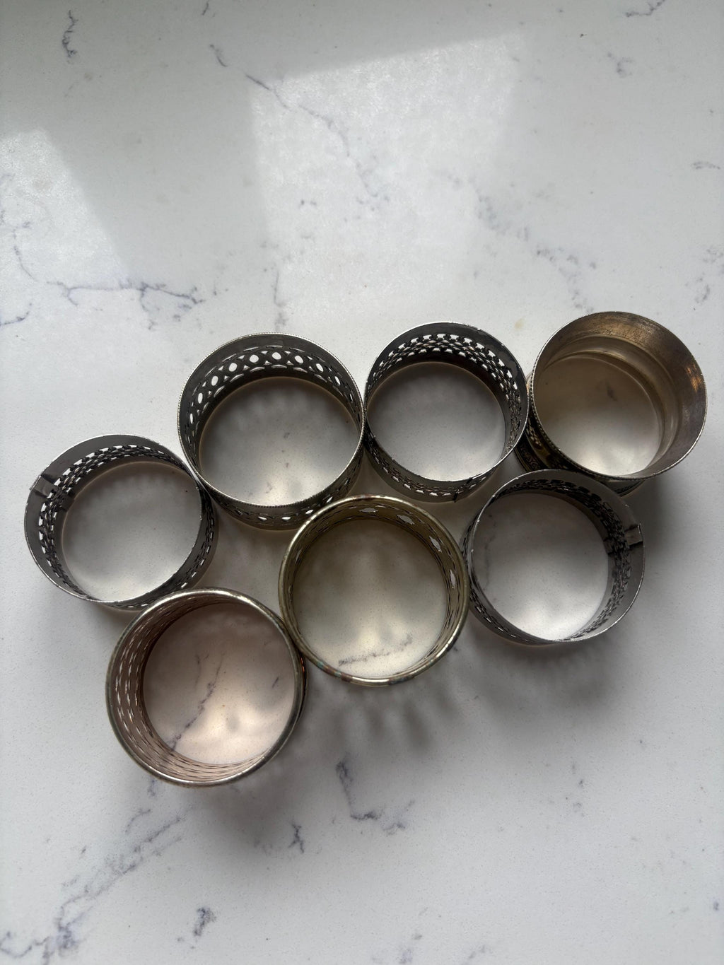 Seven Napkin/Serviette Rings