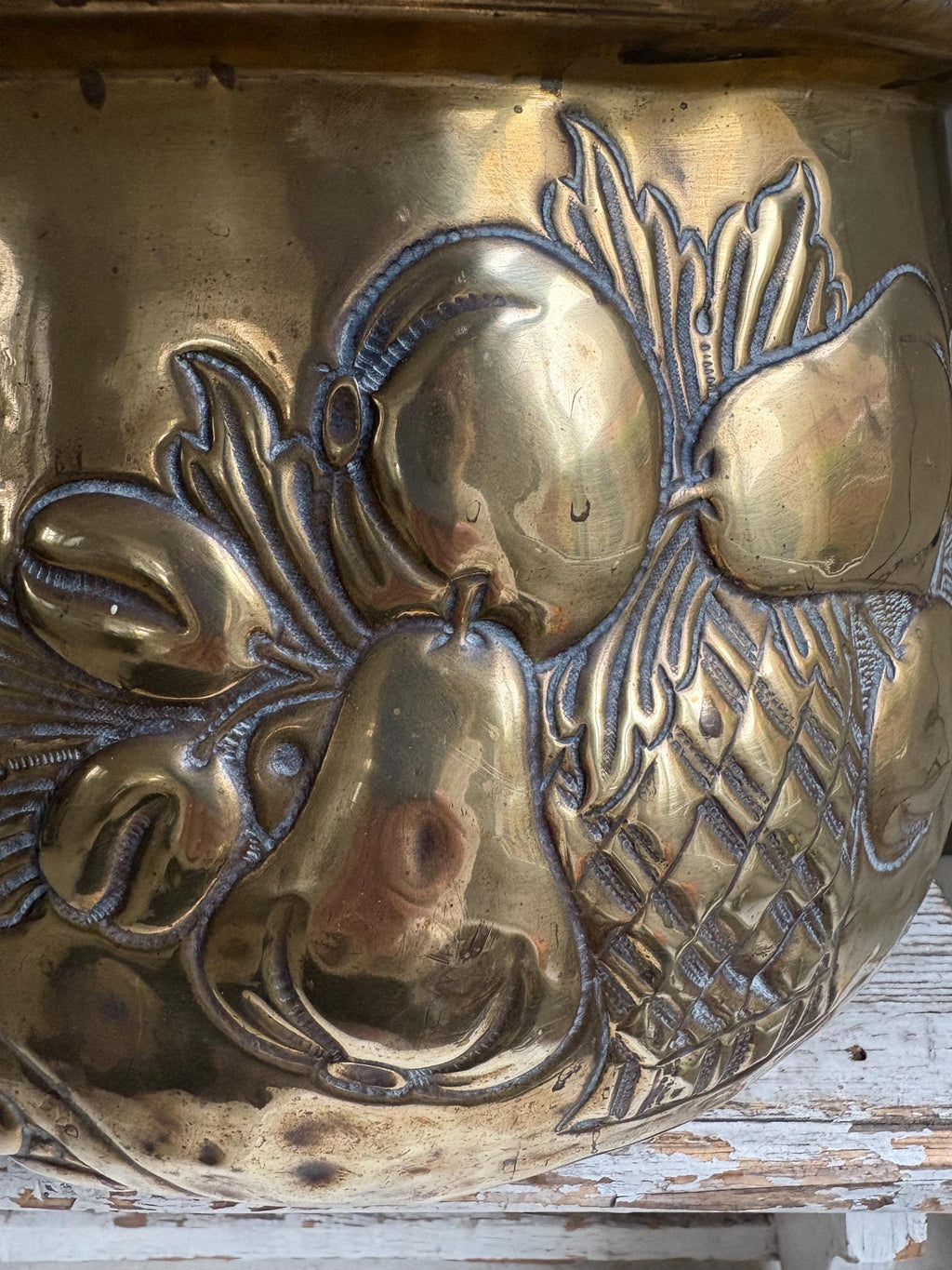 Large Brass Planter/Jardinere