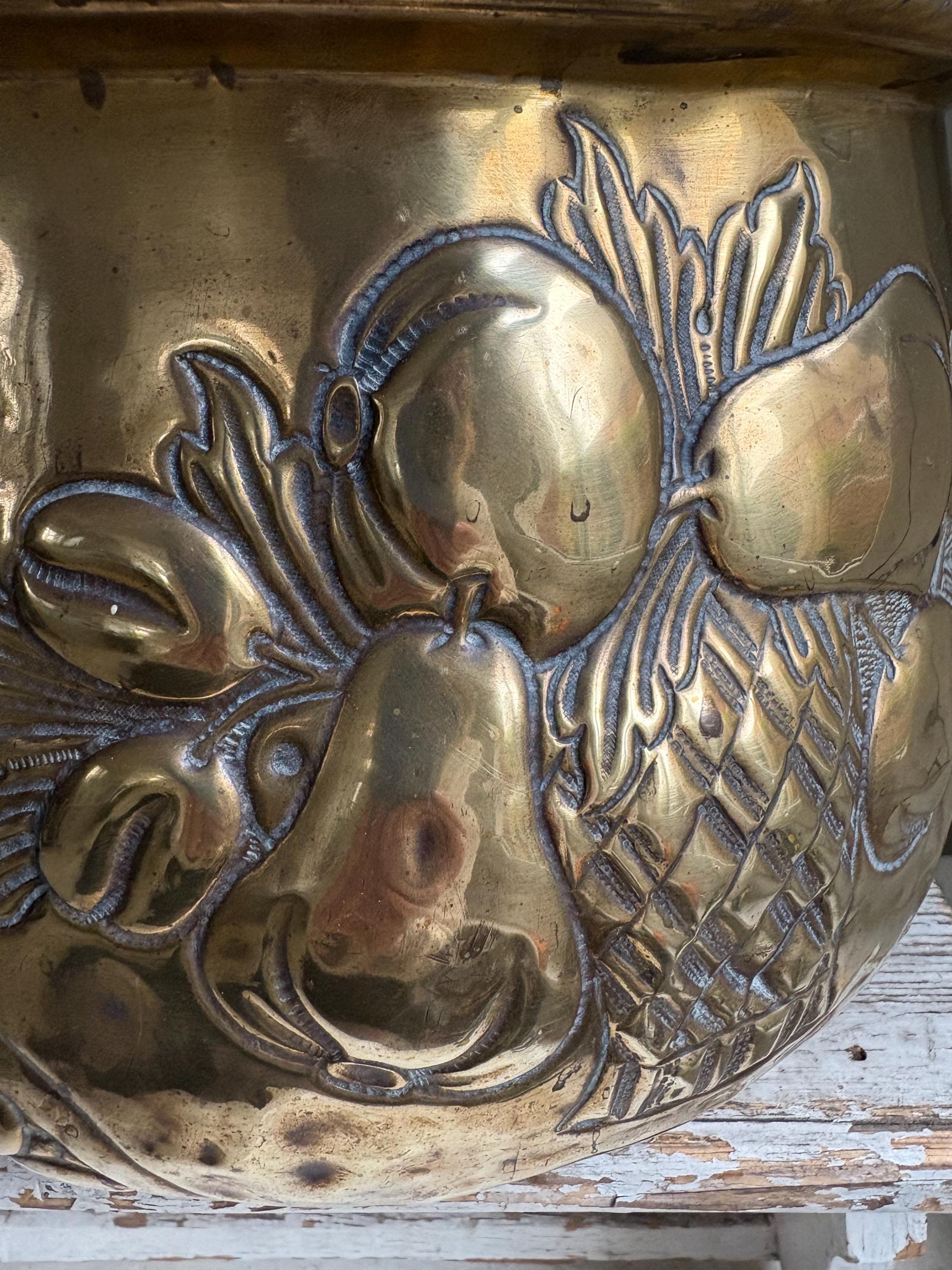 Large Brass Planter/Jardinere