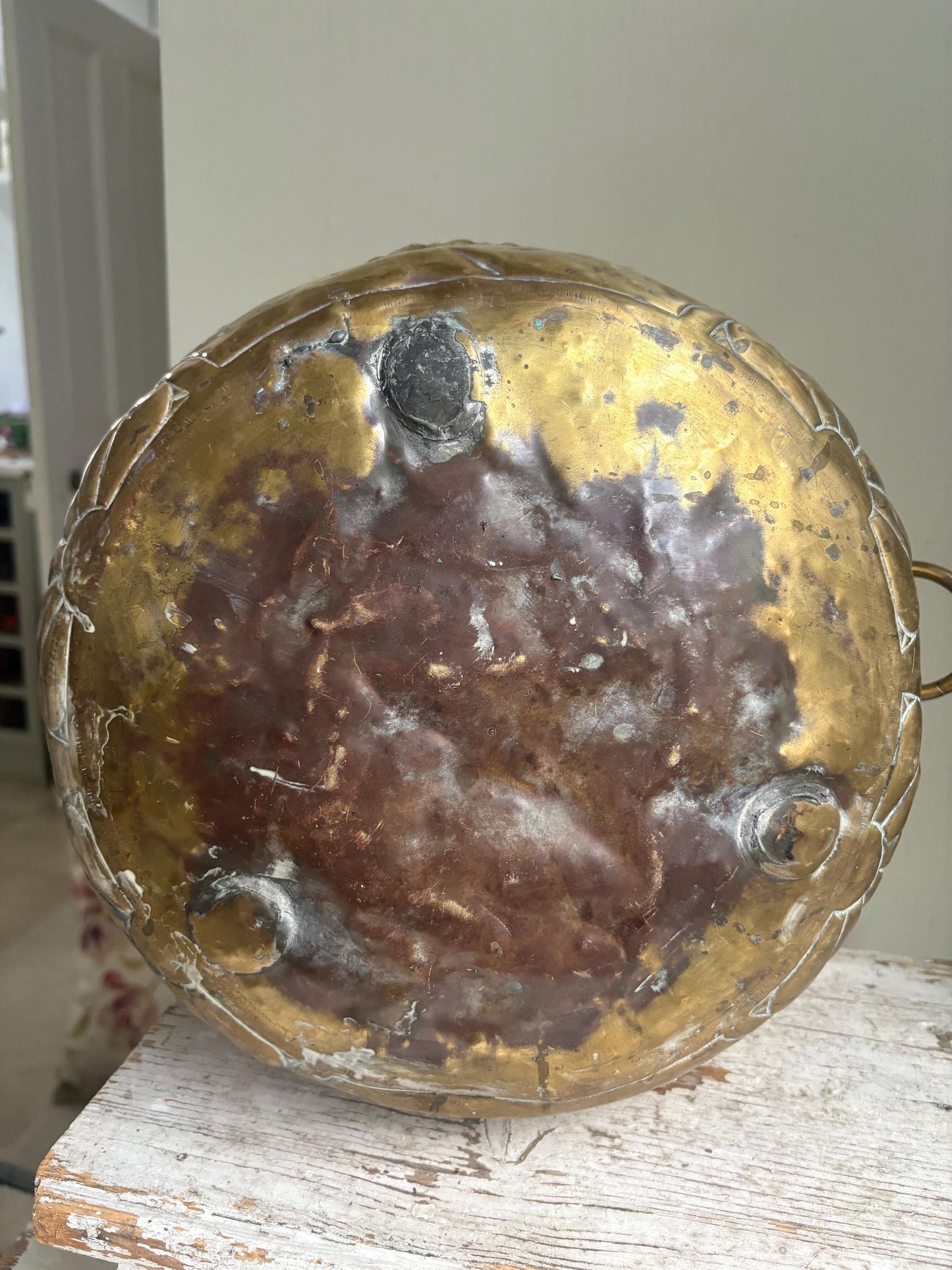 Large Brass Planter/Jardinere