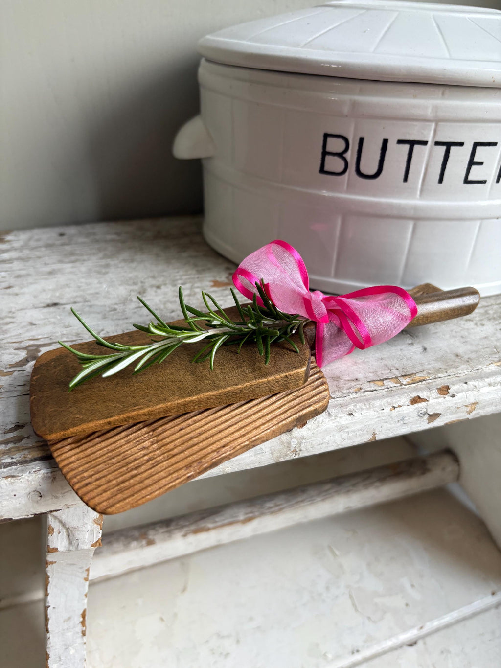 Old Wooden Butter Pats