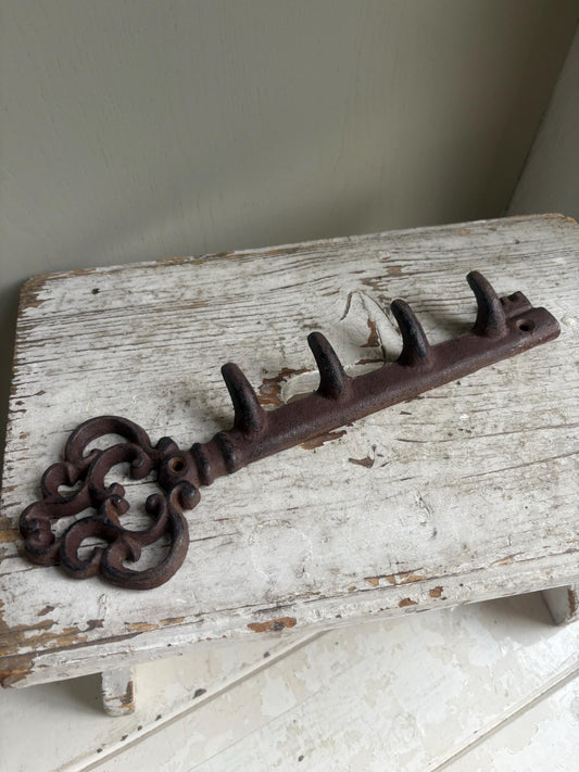 Old Cast Iron Key Holder/Hooks