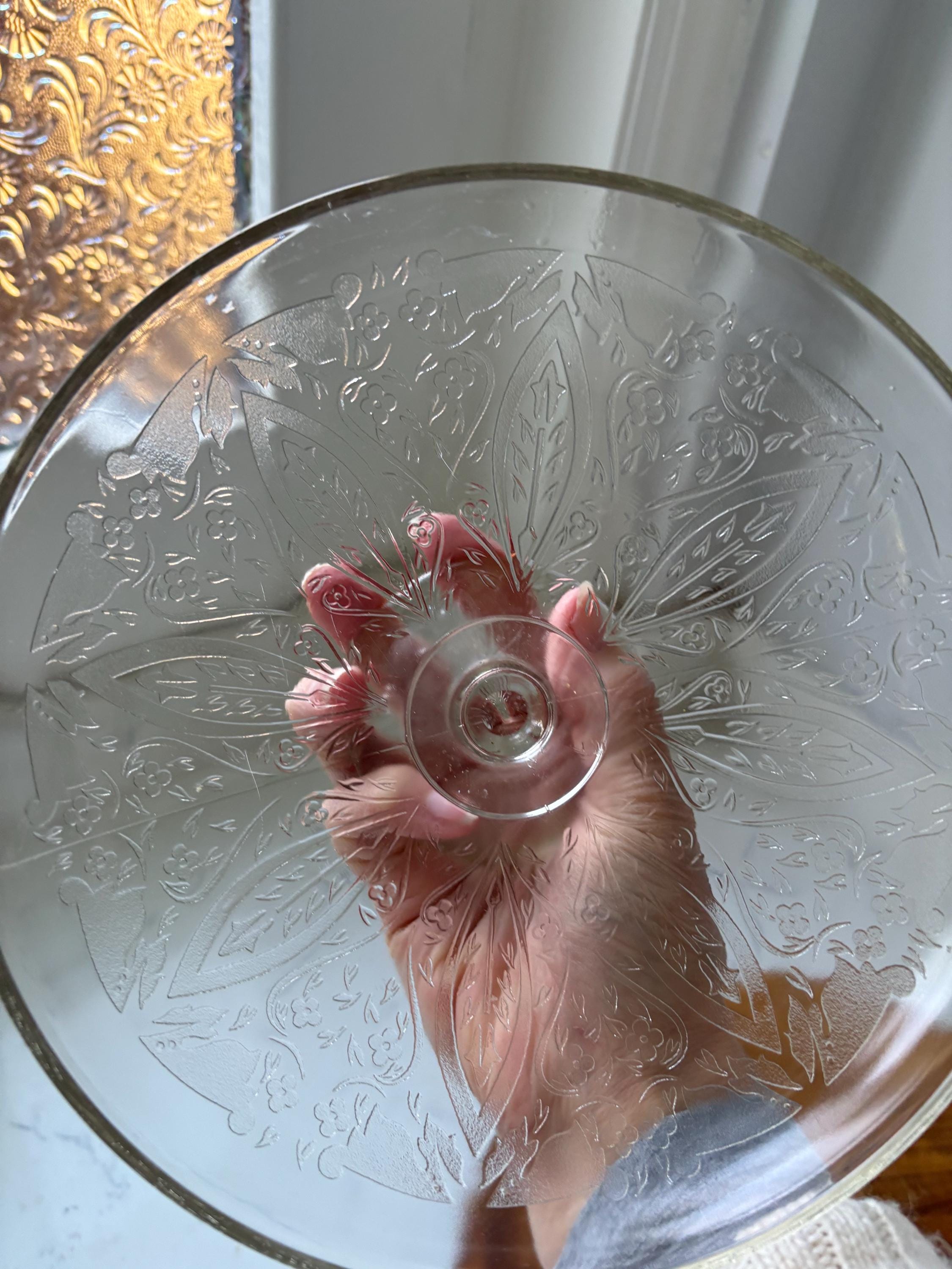 Vintage Glass Cake Stand