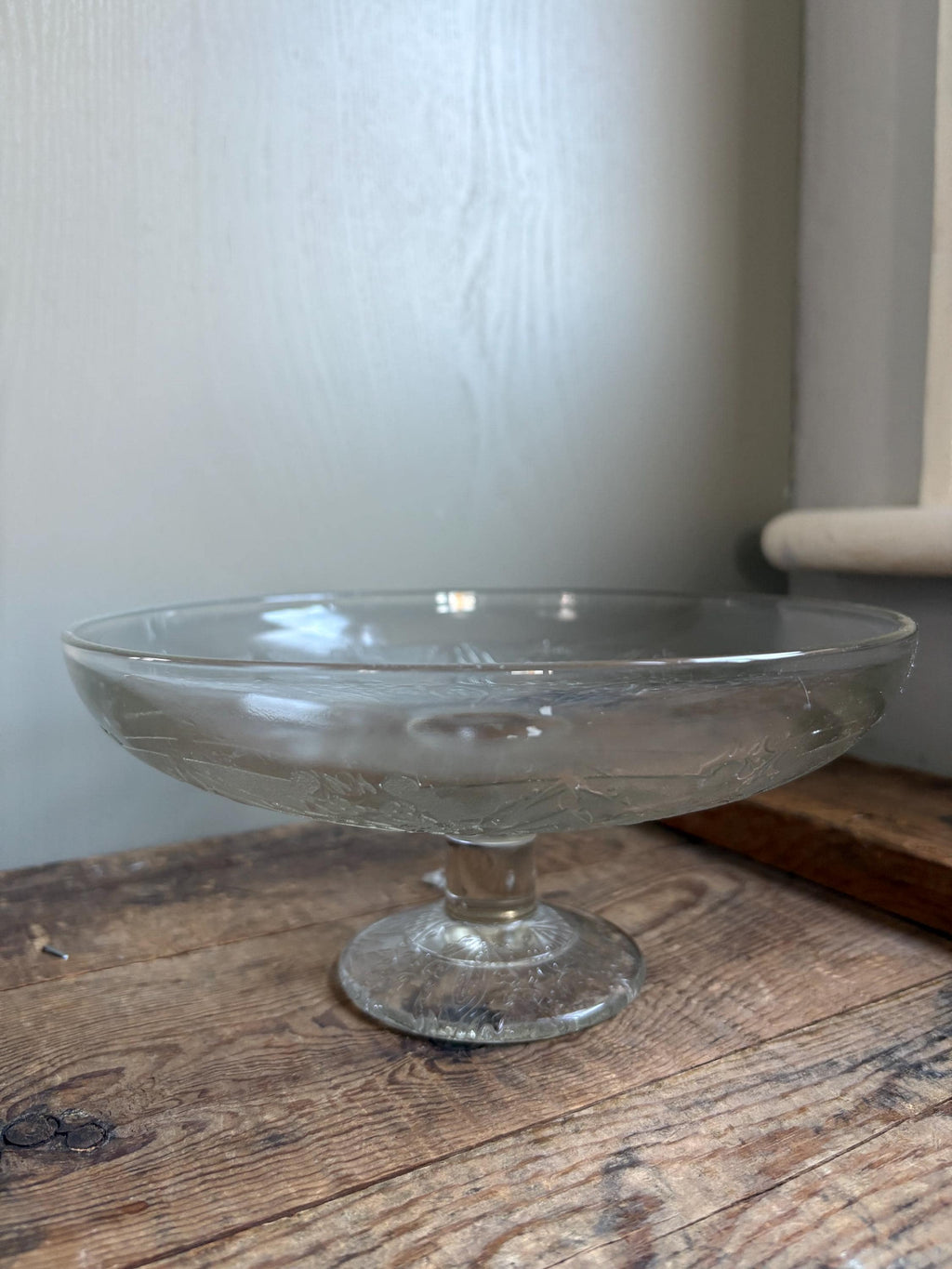 Vintage Glass Cake Stand
