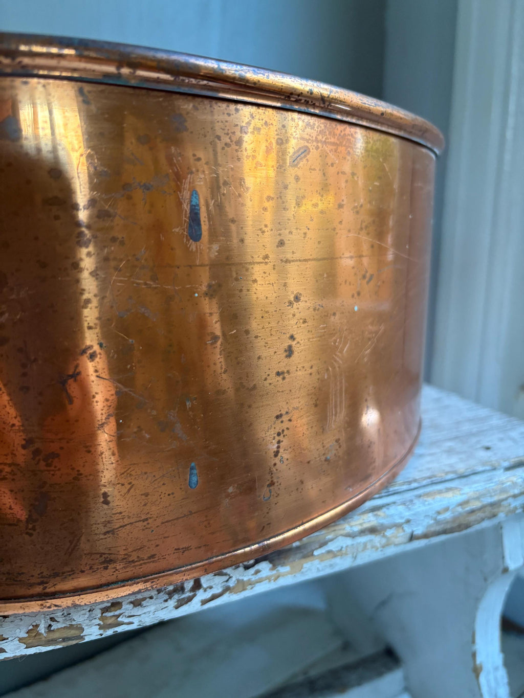 Large Oval Copper Planter