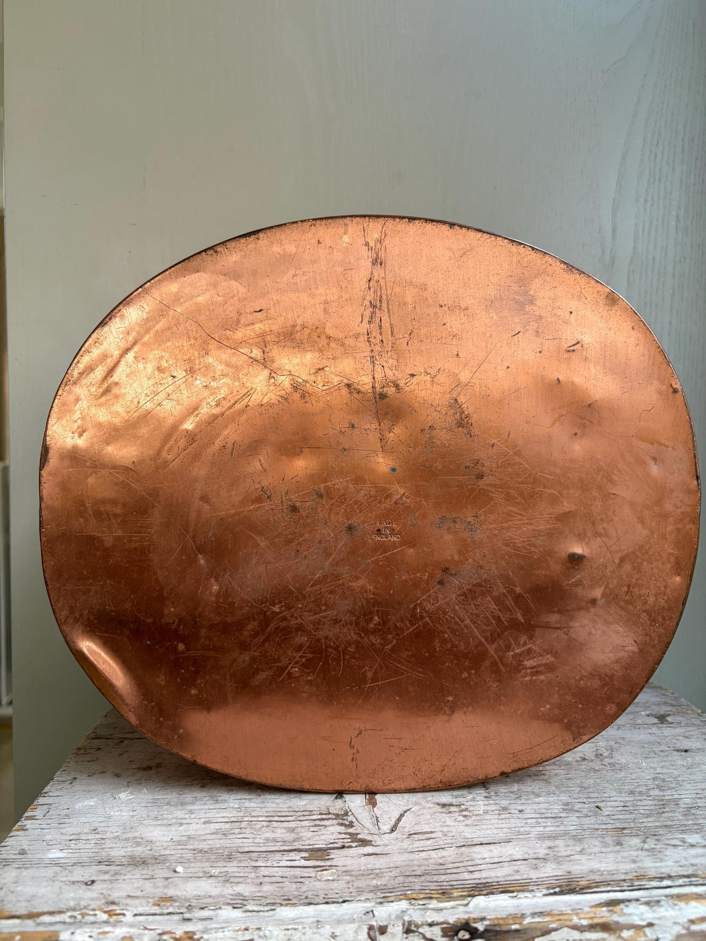 Large Oval Copper Planter