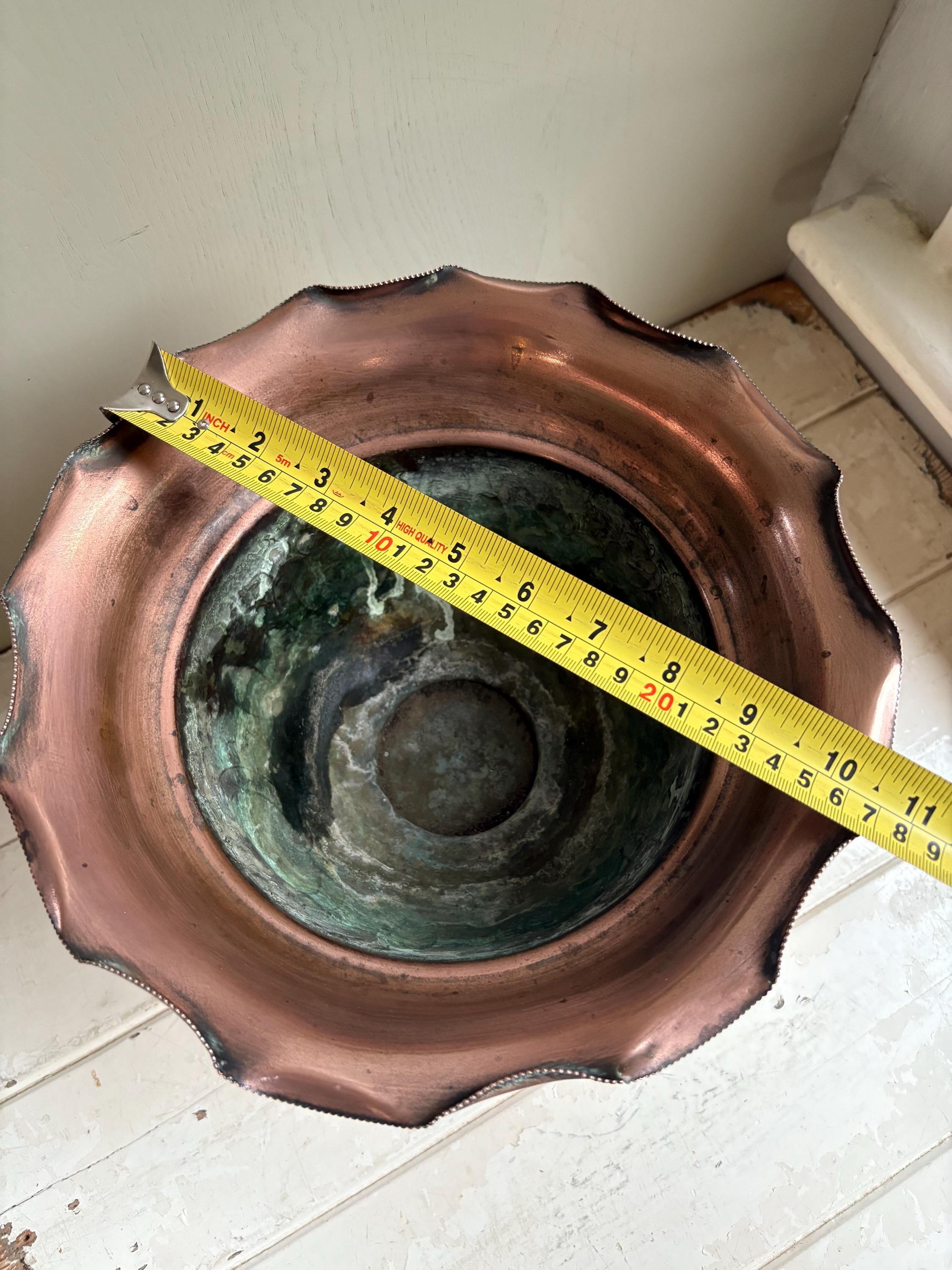 Arts and Crafts Copper Jardinere, Art Deco Planter