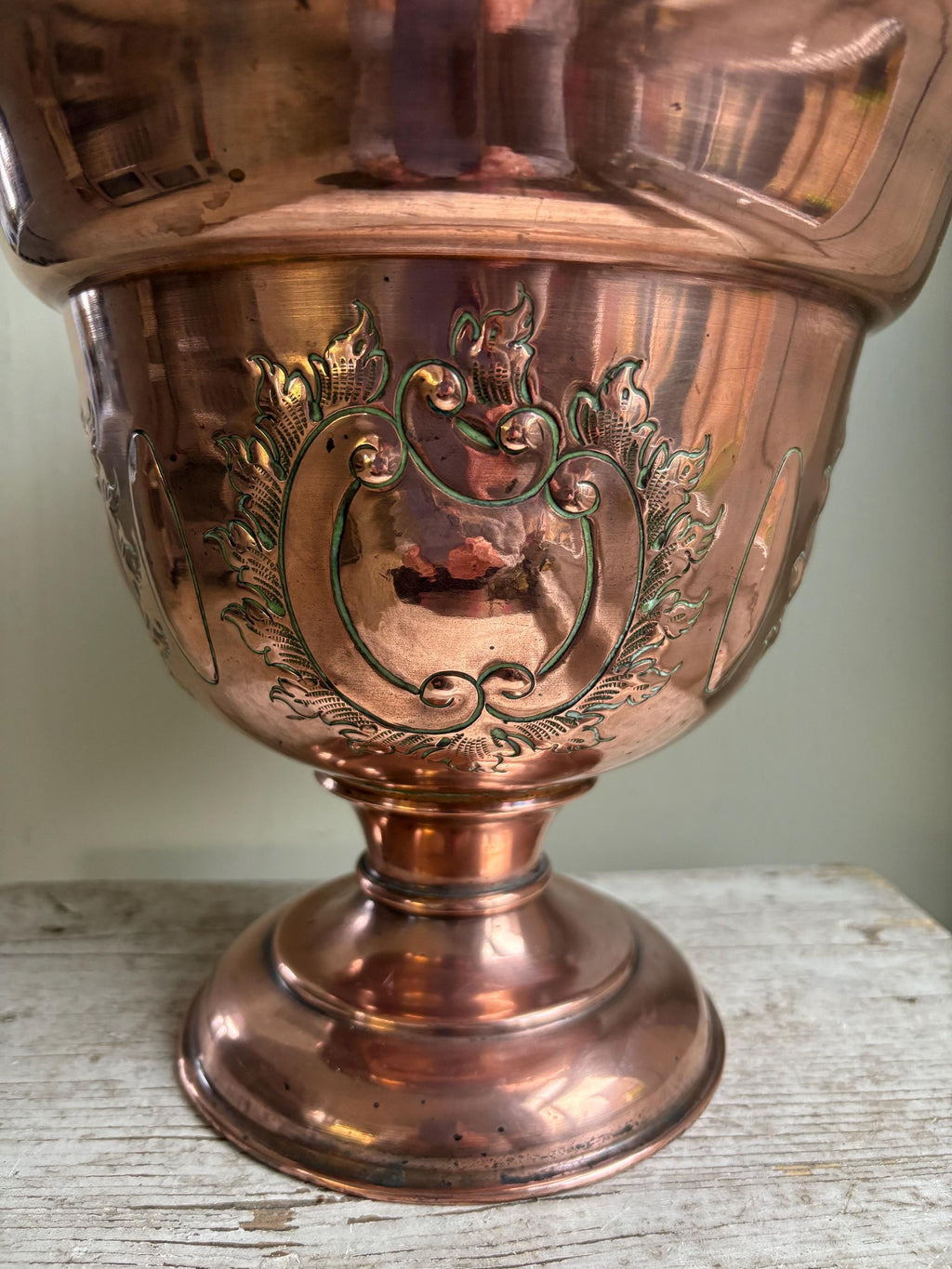 Arts and Crafts Copper Jardinere, Art Deco Planter