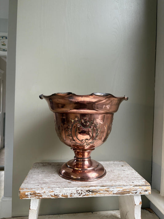 Arts and Crafts Copper Jardinere, Art Deco Planter