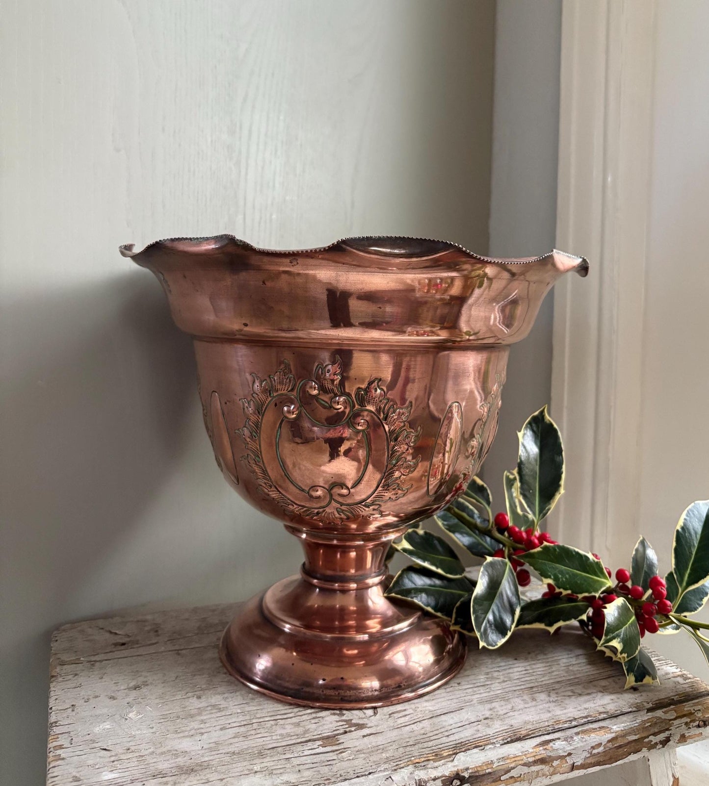Arts and Crafts Copper Jardinere, Art Deco Planter