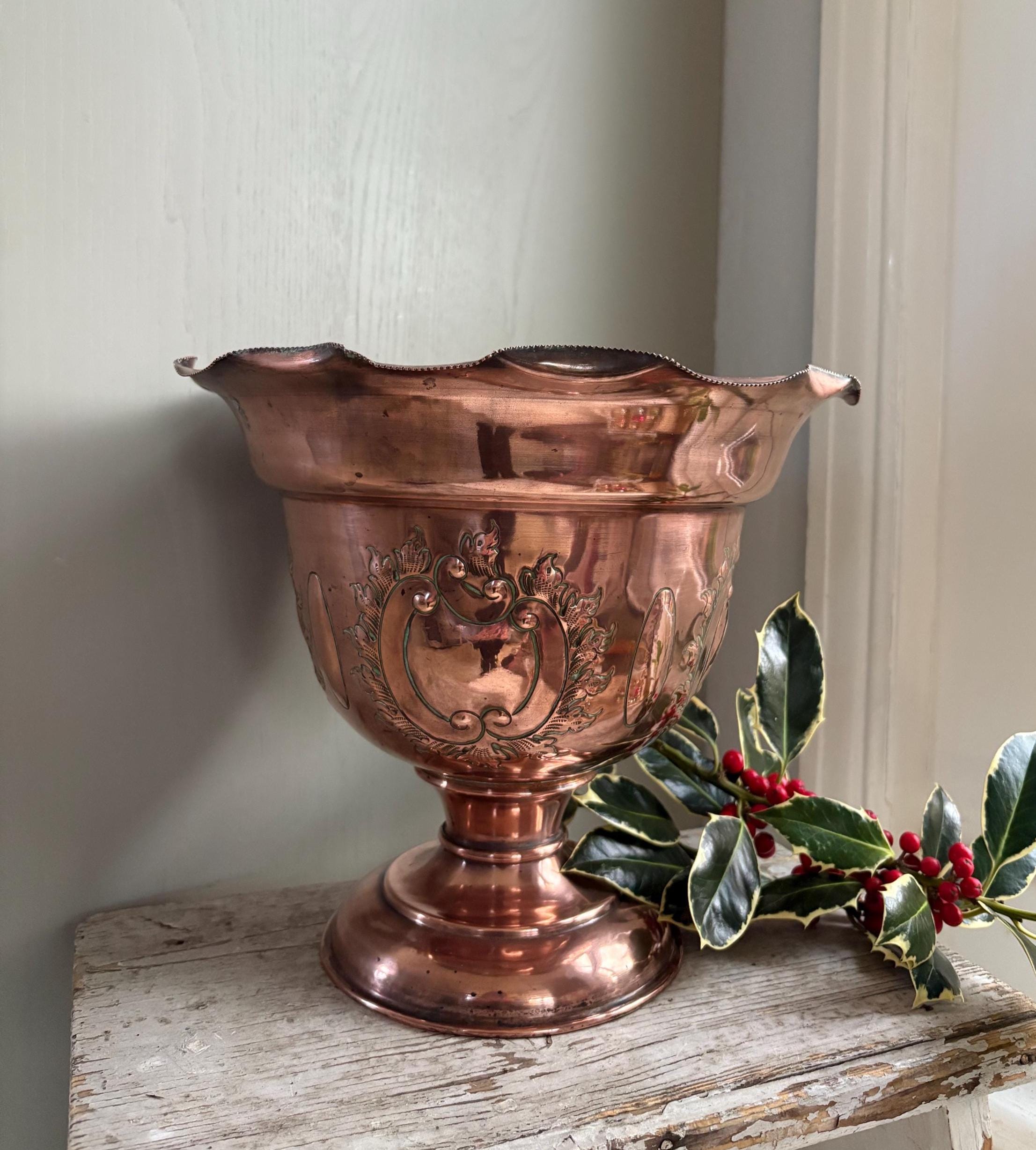 Arts and Crafts Copper Jardinere, Art Deco Planter