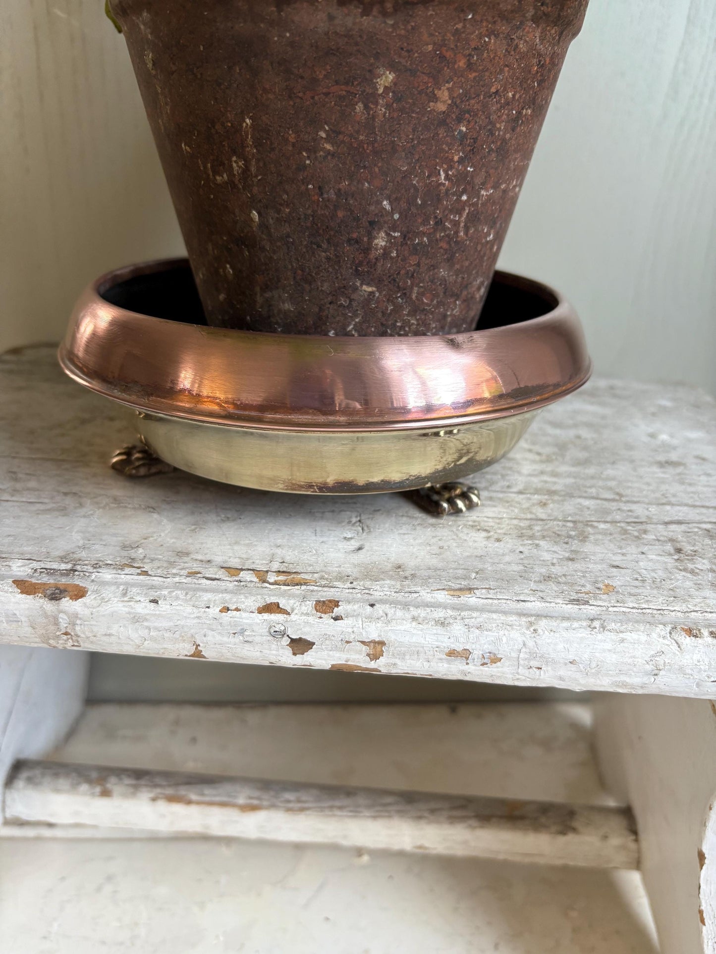 Copper and Brass Planter