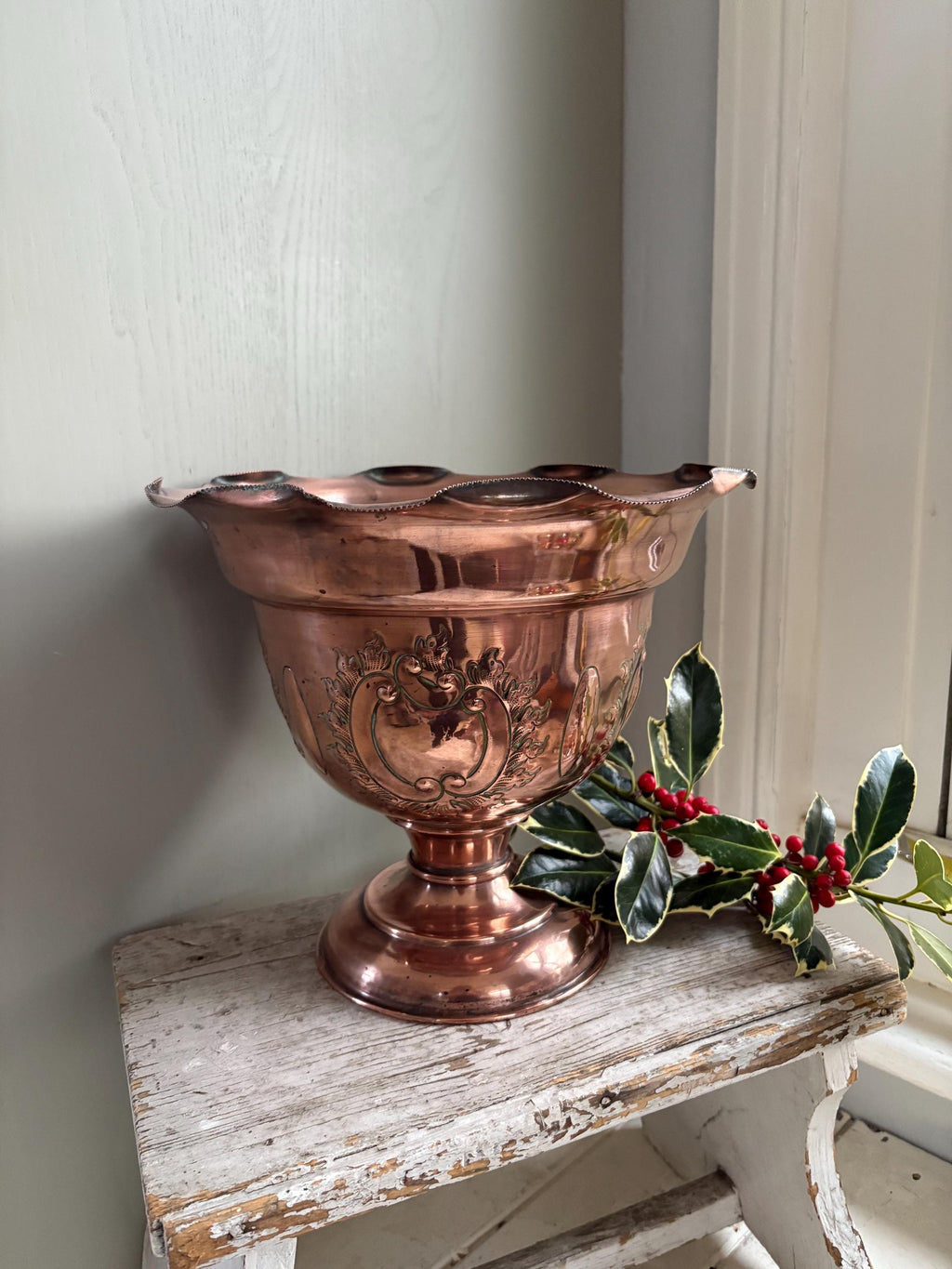 Arts and Crafts Copper Jardinere, Art Deco Planter
