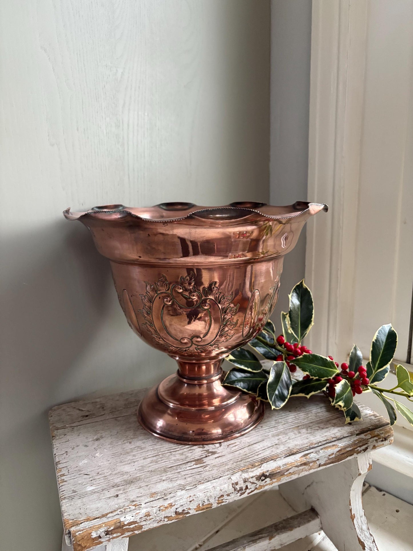 Arts and Crafts Copper Jardinere, Art Deco Planter