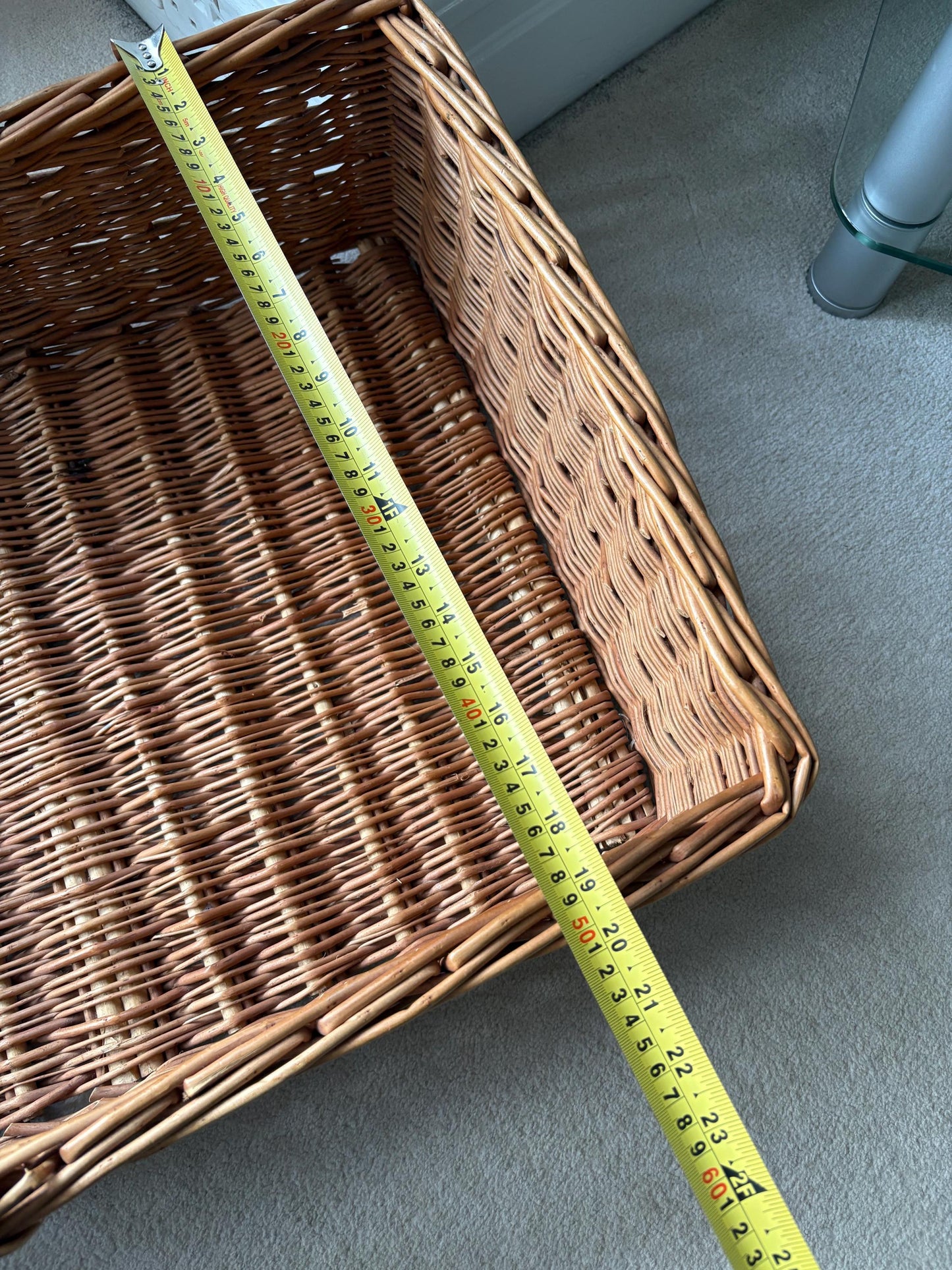 Huge Wicker Basket, Shop Display, Sandwich Round Basket.