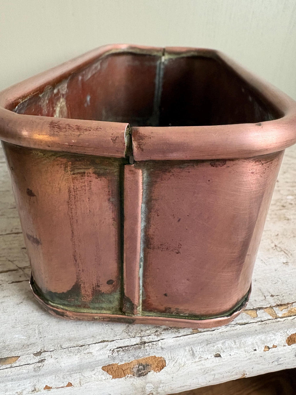 Small Vintage Copper Trough, Windowsill Planter, Kitchenalia