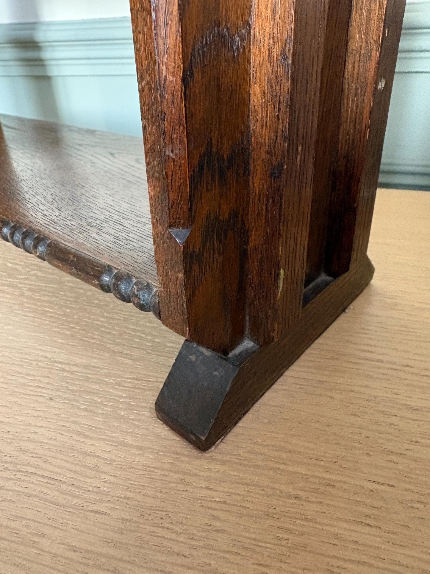 Art Deco Book Trough, Vintage Book Stand, Book Shelf.