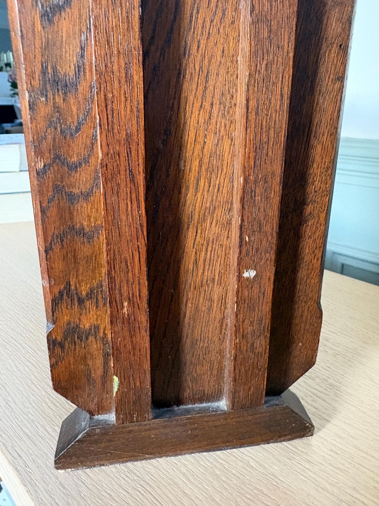 Art Deco Book Trough, Vintage Book Stand, Book Shelf.