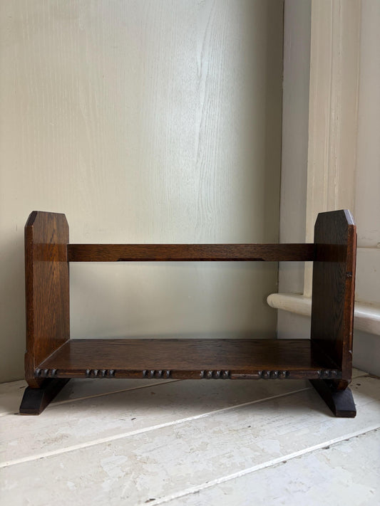Art Deco Book Trough, Vintage Book Stand, Book Shelf.