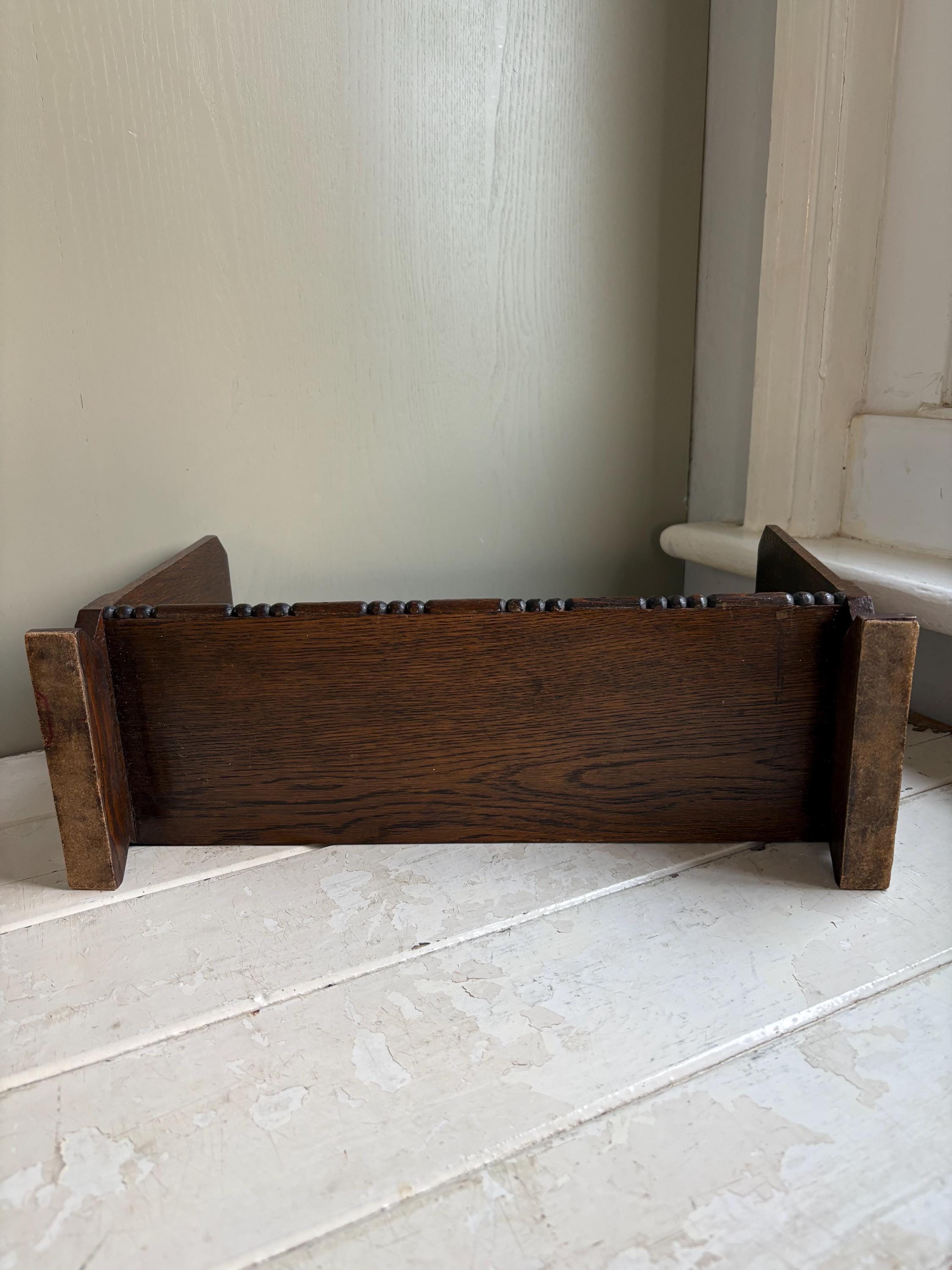 Art Deco Book Trough, Vintage Book Stand, Book Shelf.
