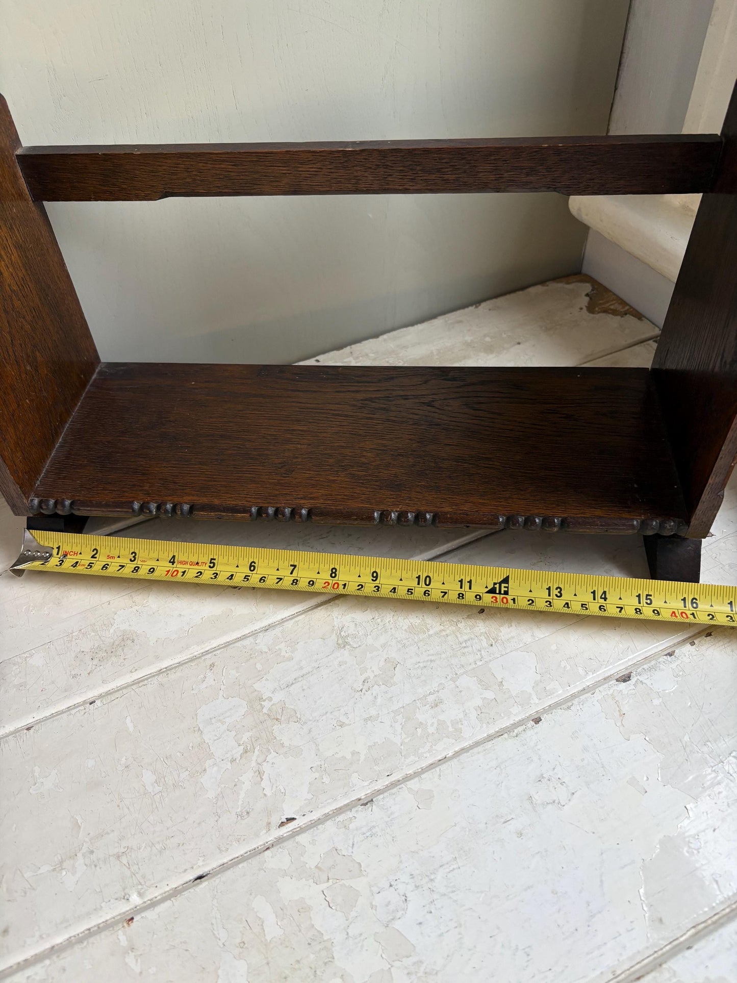 Art Deco Book Trough, Vintage Book Stand, Book Shelf.