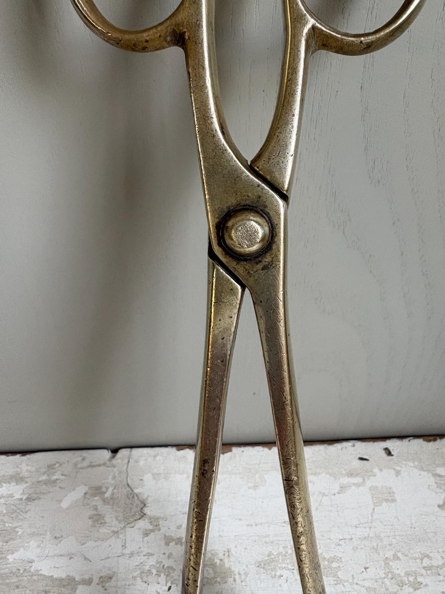 Brass Coal Tongs, Coal Scissors, Fireplace Accessories