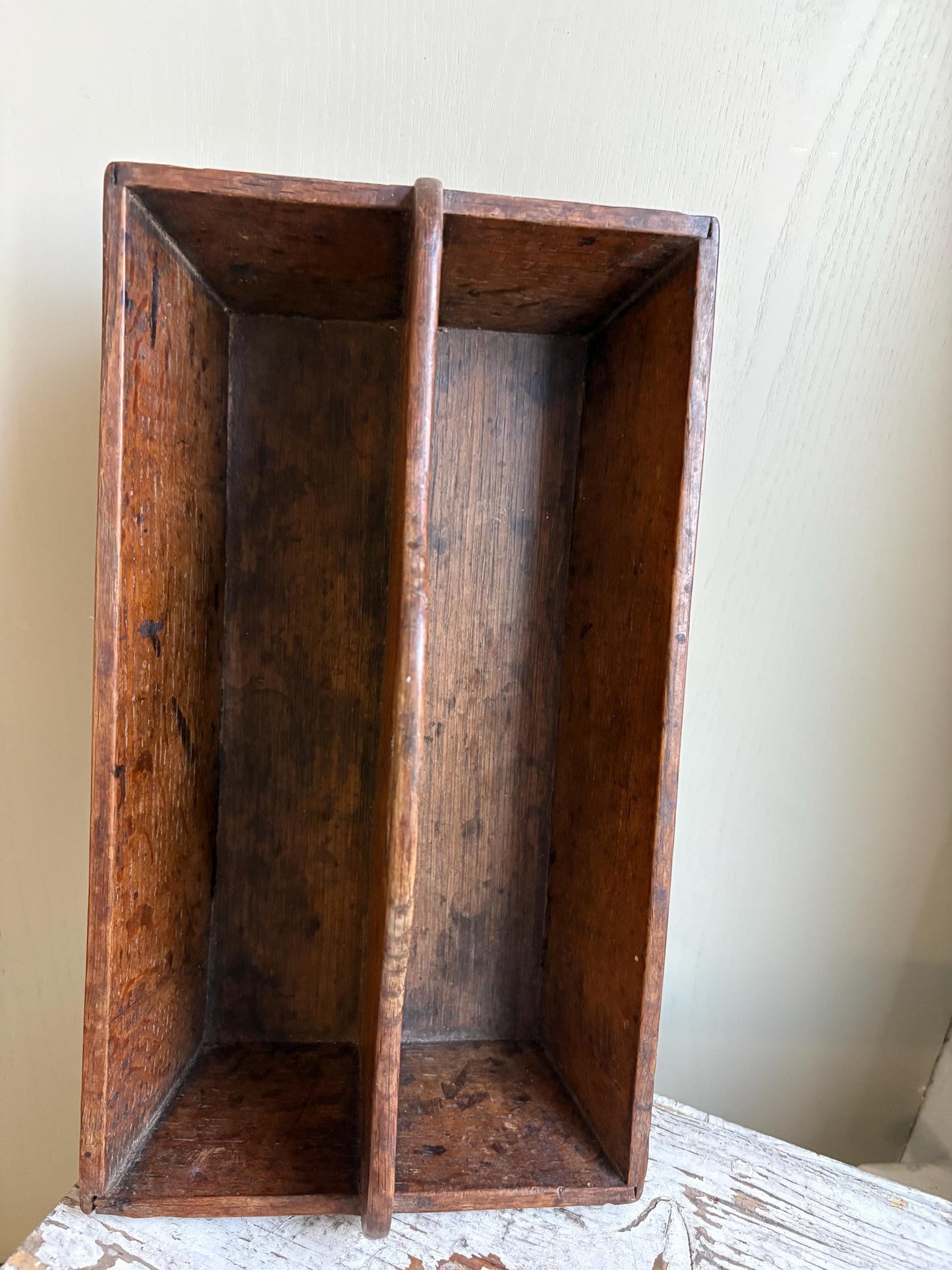 Antique Wooden Cutlery tray, Housemaids Trug,Wooden Trug.