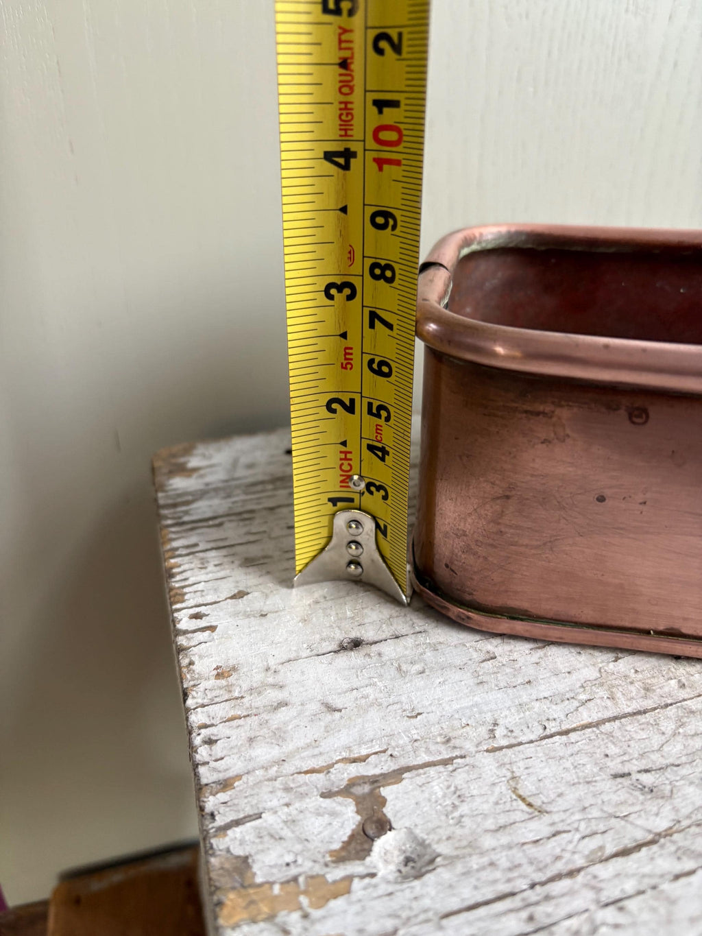 Small Vintage Copper Trough, Windowsill Planter, Kitchenalia