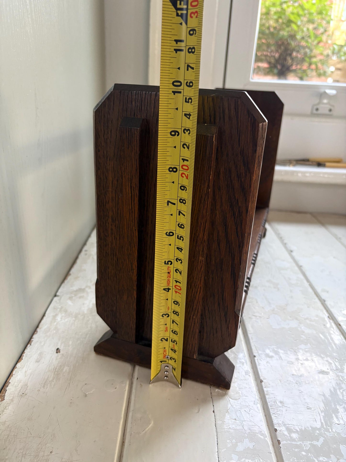 Art Deco Book Trough, Vintage Book Stand, Book Shelf.