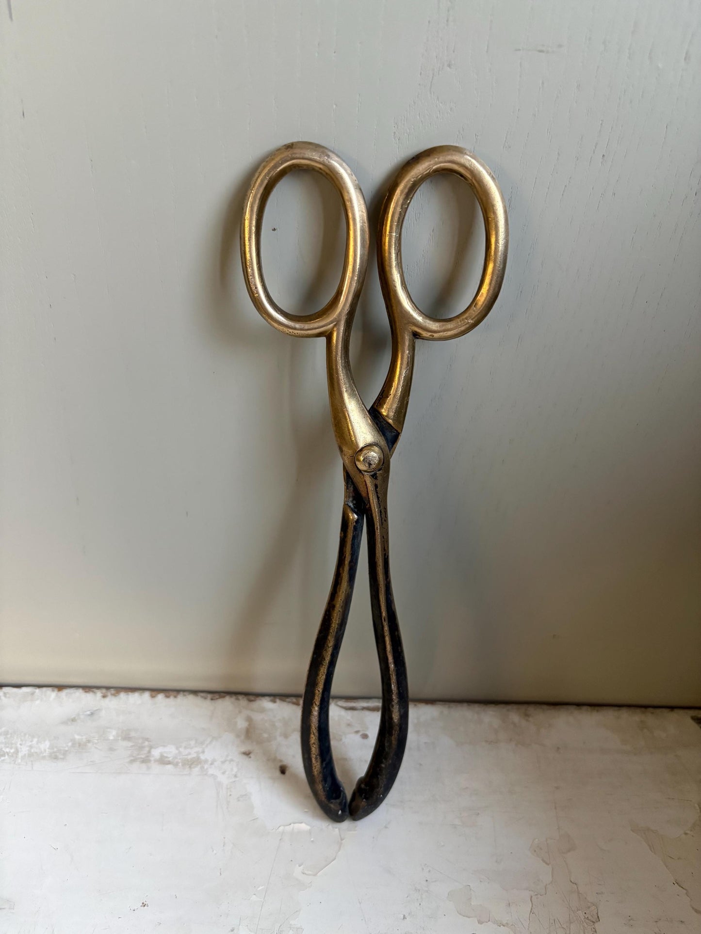 Vintage Coal Tongs, Coal Scissors, Fire side accessories
