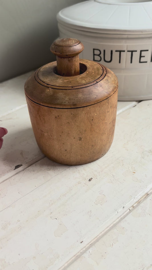 Antique Large Butter Mould, Kitchenalia.